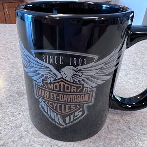 Harley-Davidson 115 Year Anniversary 2017 Black and Gray Eagle Mug